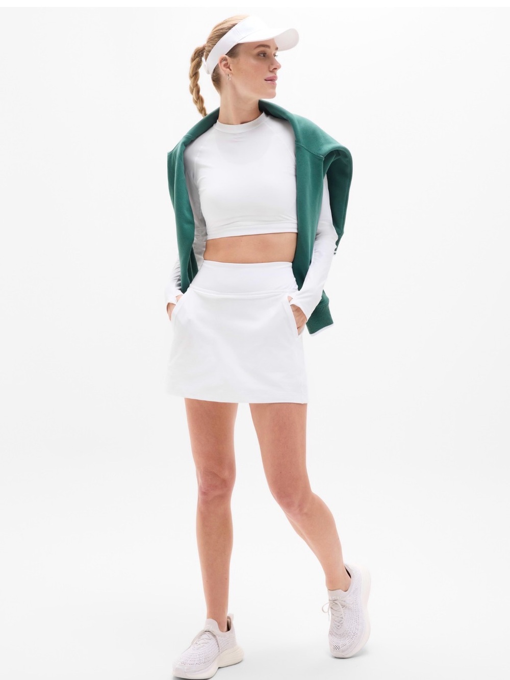 NWT Athleta Tee Time White Skort 15” Size  Small